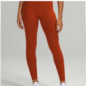 Women's Lululemon Train HR 28” Rust Leggings